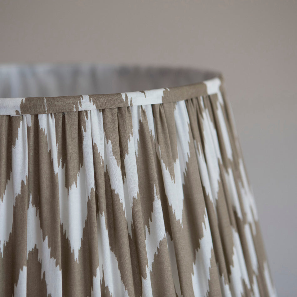 Ikat Pleated Lampshade - 50cm