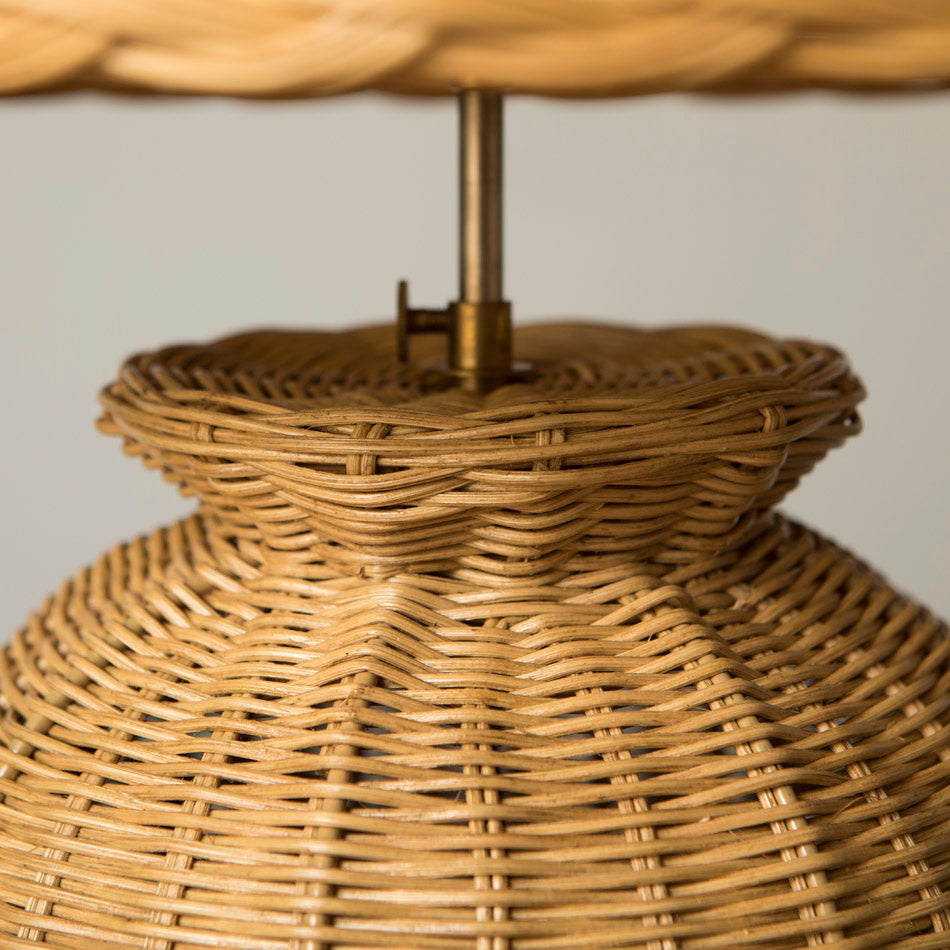 Isabella Rattan Table Lamp - Natural