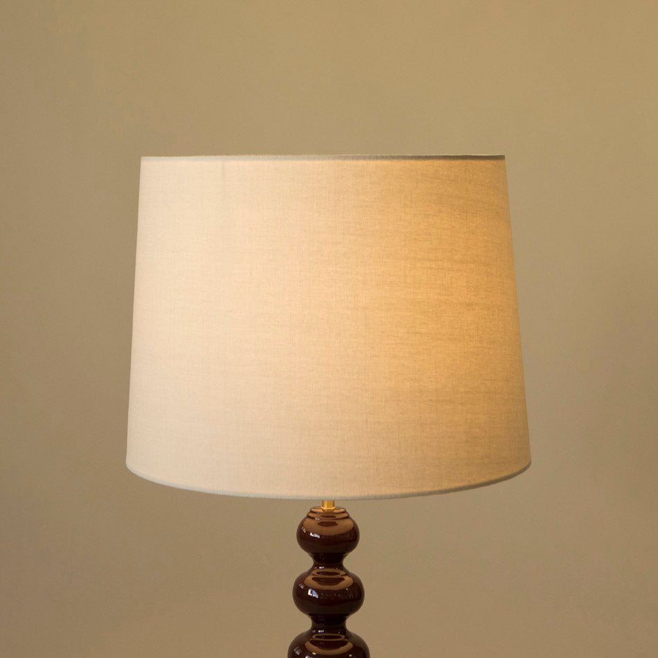 Linen Conical Lampshade - 40 cm - Ivory