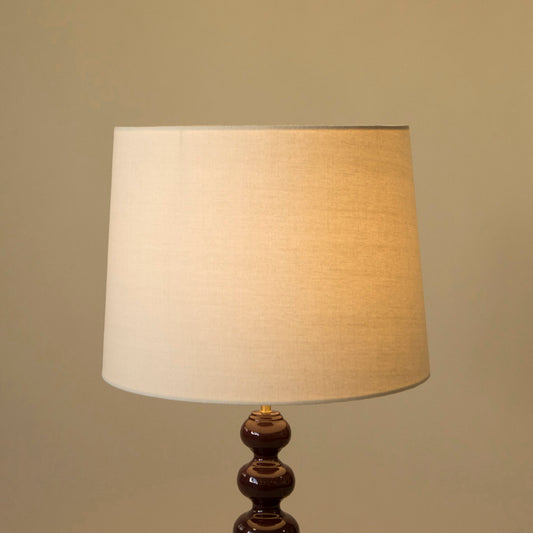 Linen Conic Lampshade - 40 cm - Ivory