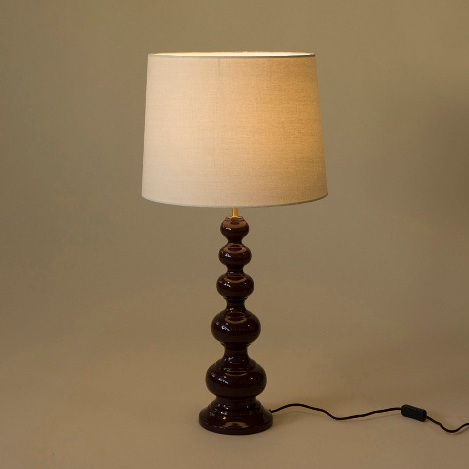 Linen Conical Lampshade - 40 cm - Ivory