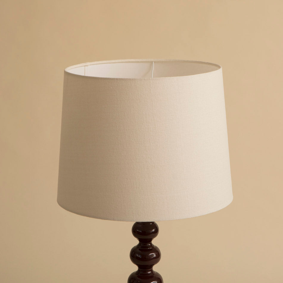 Linen Conical Lampshade - 40 cm - Ivory