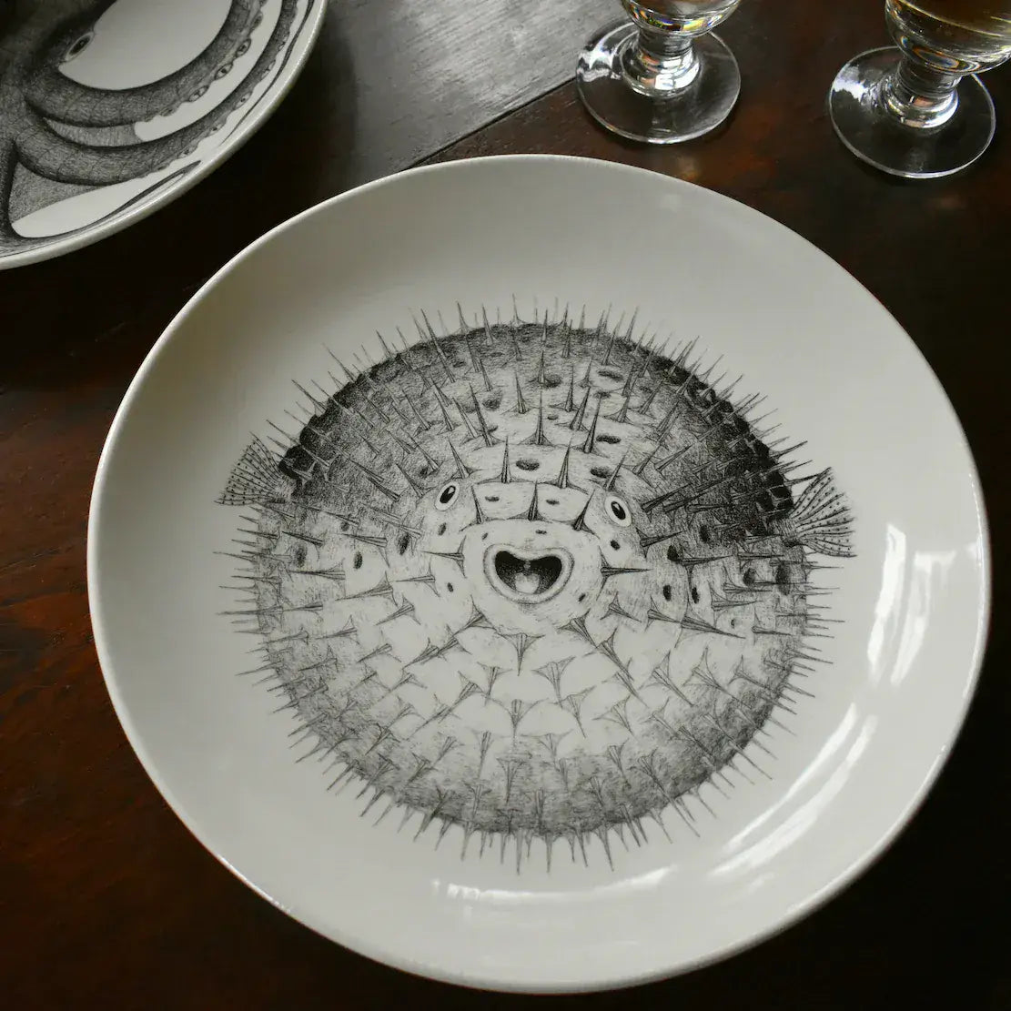 Marine Collection - 37cm Plate / Bowl - Pufferfish