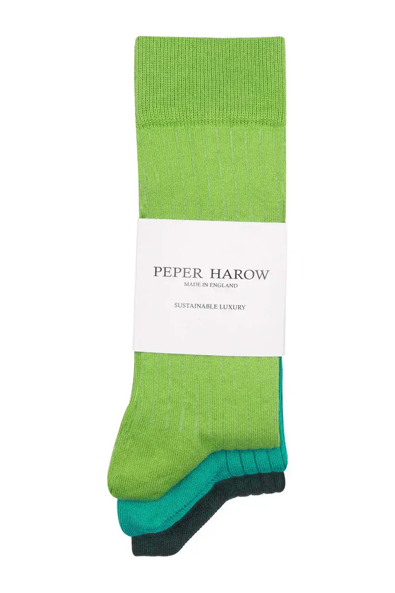 Men's Essential Socks - 3 Pack - Verdant