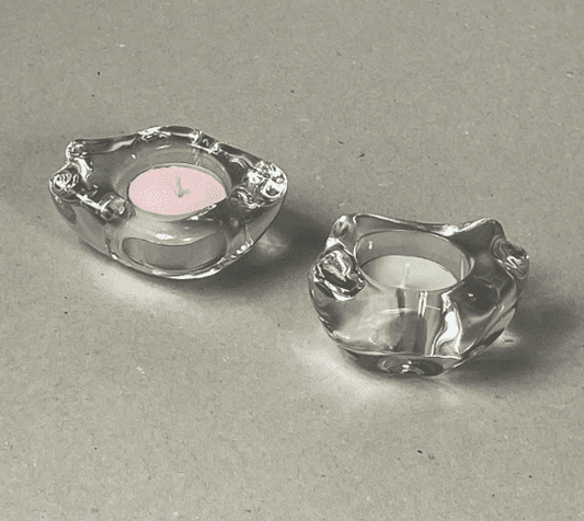 Milanese Glass - Stone Tealight Candle Holder