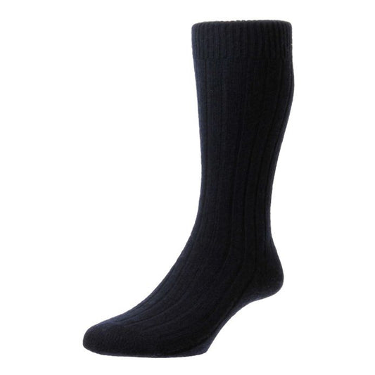 Men's Cashmere Socks - Navy