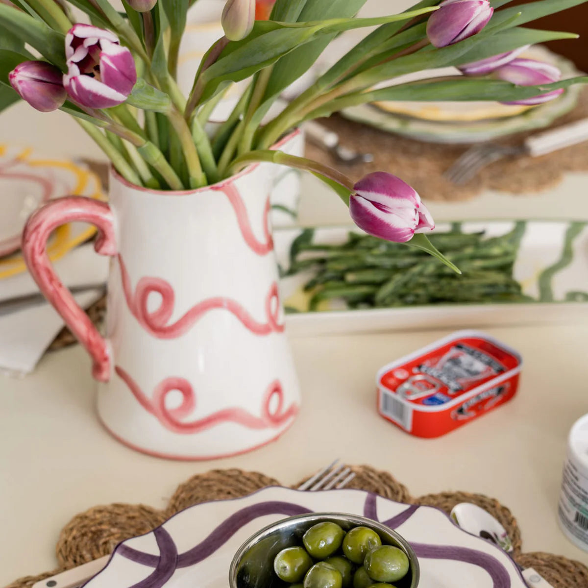 Patterned Dinnerware - Swirl Nouveau - Pitcher
