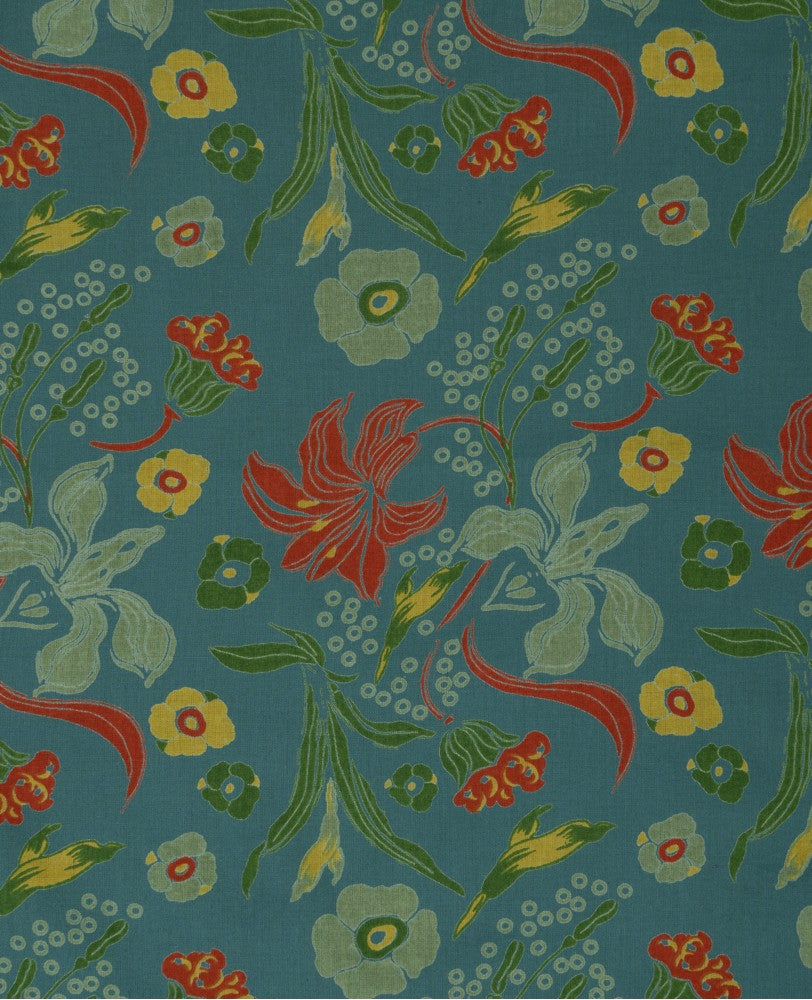Printed Cotton Robe - Iris Bayou