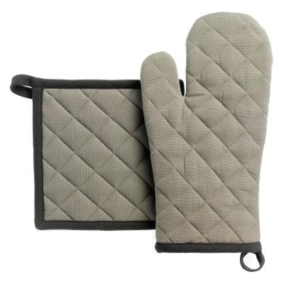 Oven Glove With Pot Holder Set
