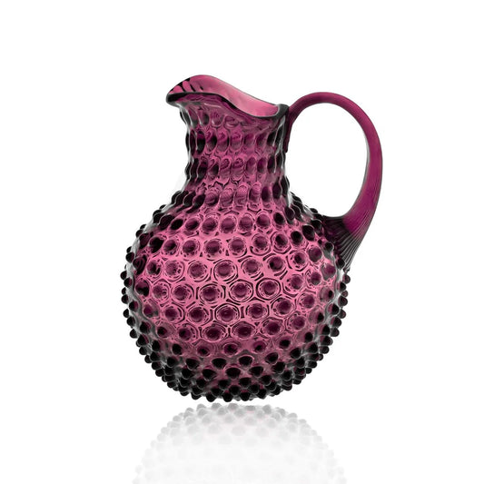 Hobnail Glass Round Jug - 2L