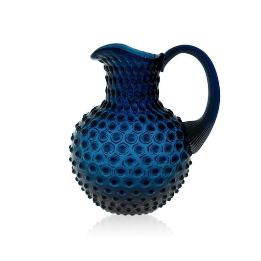 Hobnail Glass Round Jug - 2L