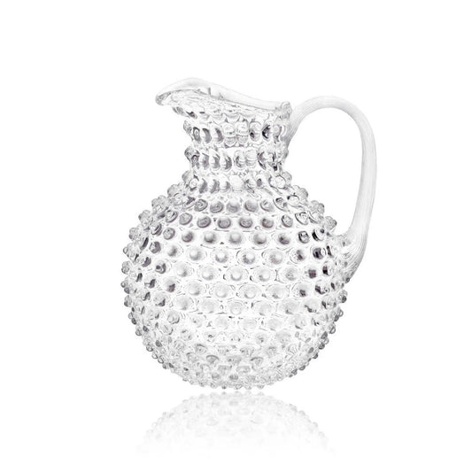 Hobnail Glass Round Jug - 2L