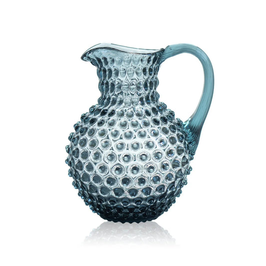Hobnail Glass Round Jug - 2L