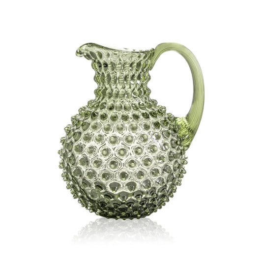 Hobnail Glass Round Jug - 2L