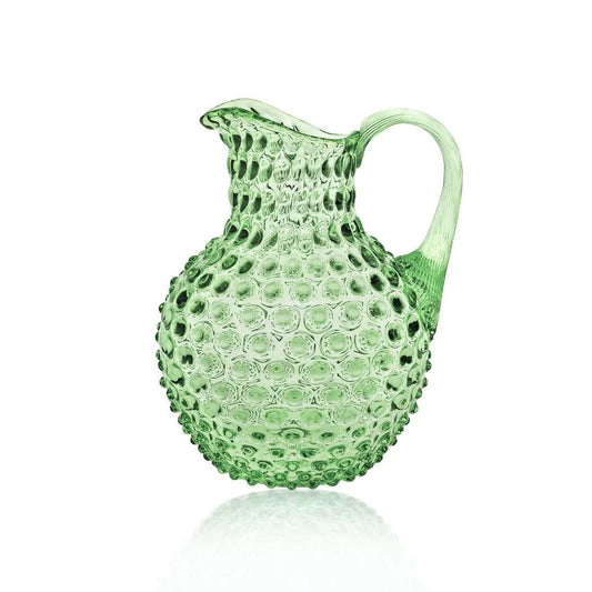 Hobnail Glass Round Jug - 2L