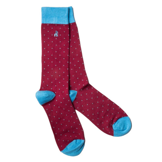 Men’s Spotted Bamboo Socks