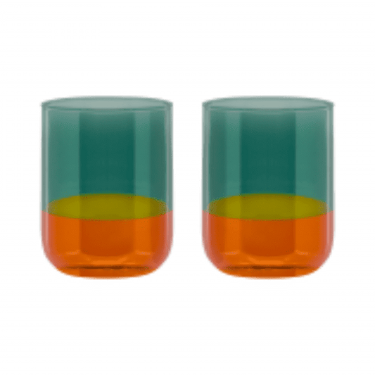 Two Tone Drinking Glasses - Set of 2