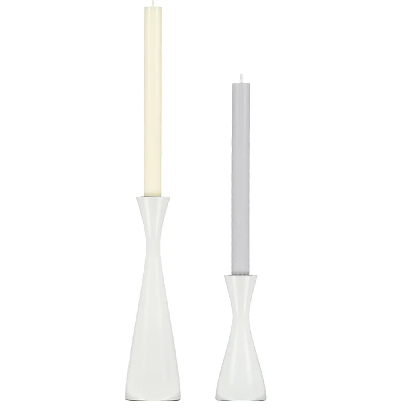 Wooden Candleholder - White