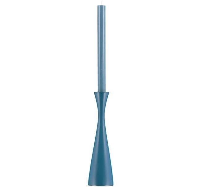 Wooden Candleholder - Petrol Blue