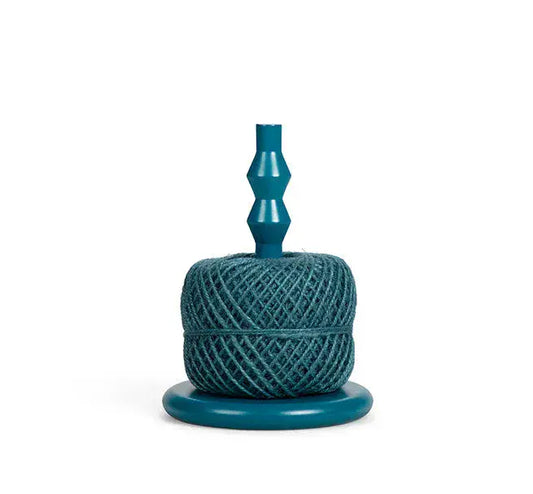 Wooden Twine/Toilet Roll Holder With Jute Ball